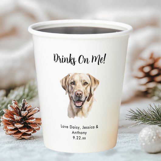 ペット結婚犬 紙コップ