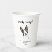 ペット結婚犬 紙コップ (正面)