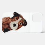 ペット絵画のかわいいテリア犬 Case-Mate iPhoneケース (裏面 (横))