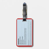 ペット緊急情報カードv2 ラゲッジタグ (裏面縦)