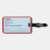 ペット緊急情報カードv2 ラゲッジタグ (裏面横)