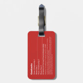 ペット緊急情報カードv6 ラゲッジタグ (裏面縦)