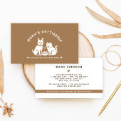 ペット自家製グルメフードベーカリー名刺 名刺