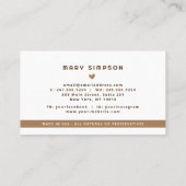 ペット自家製グルメフードベーカリー名刺 名刺 (裏面)