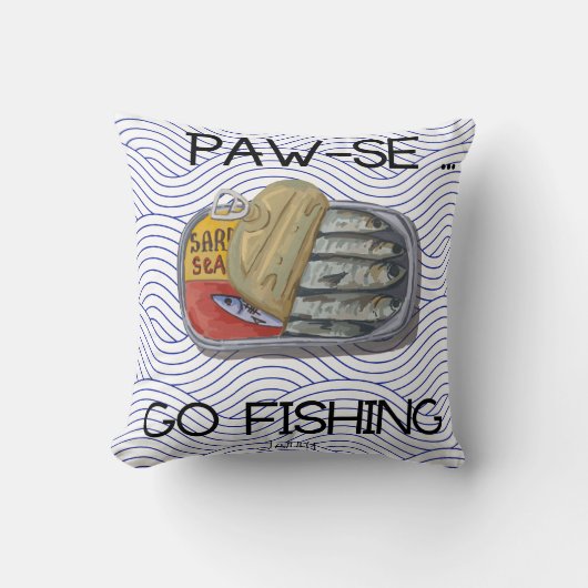 ペット航海の好き向けユーモア クッション (正面)