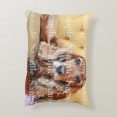 ペット記念の写真は個人化なります アクセントクッション (裏面(縦))