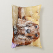 ペット記念の写真は個人化なります アクセントクッション (正面(垂直))