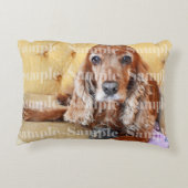 ペット記念の写真は個人化なります アクセントクッション (裏面)