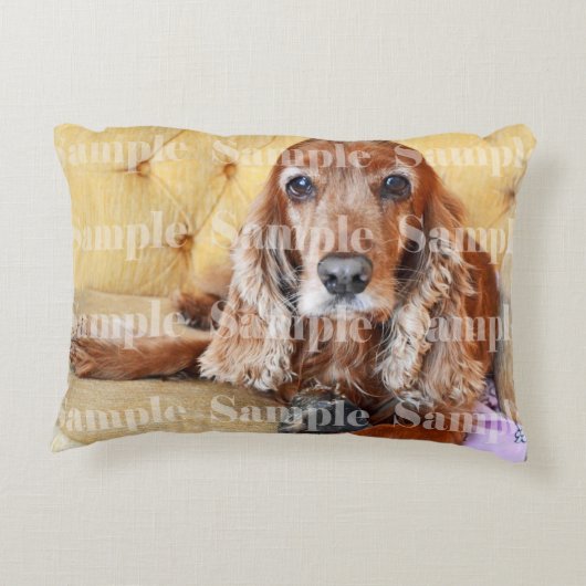 ペット記念の写真は個人化なります アクセントクッション (裏面)