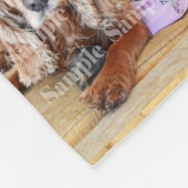 ペット記念の写真は個人化なります フリースブランケット (角)