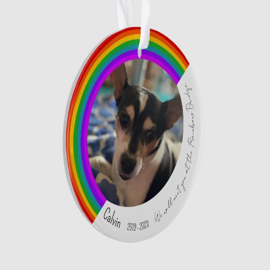 ペット記念アクリルオーナメント オーナメント (正面)