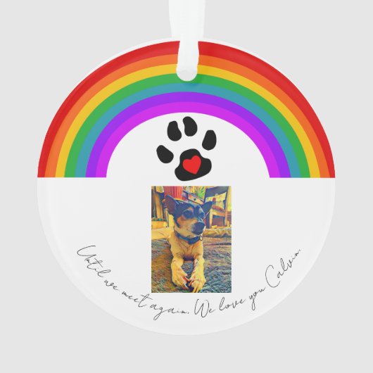 ペット記念アクリルオーナメント オーナメント (裏面)