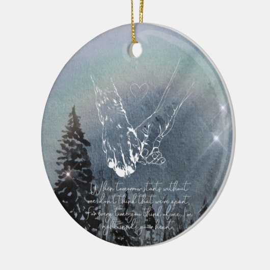 ペット記念オーナメントパーソナライズされた犬 セラミックオーナメント (左)