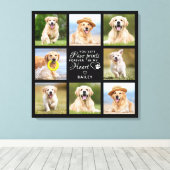 ペット記念ギフトパーソナライズされたペット損失写真 キャンバスプリント (インサイチュ (ウッドフロア))