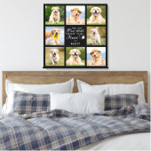 ペット記念ギフトパーソナライズされたペット損失写真 キャンバスプリント (インサイチュ (寝室))