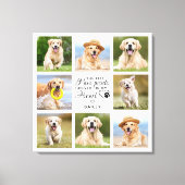 ペット記念ギフトペットロス記念フォトコラージュ キャンバスプリント (正面)