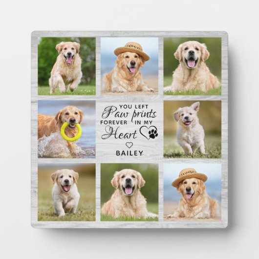 ペット記念ギフトペット損失遺跡記念 フォトプラーク (正面)