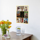 ペット記念コラージュのハートにポープリント 箔ポスター (レイダウン (キッチン))