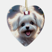 ペット記念セラミックハートオーナメント セラミックオーナメント (右)