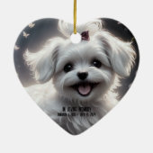 ペット記念セラミックハートオーナメント セラミックオーナメント (裏面)