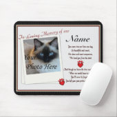 ペット記念ハートの足跡 マウスパッド (マウス)