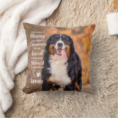 ペット記念パーソナライズされた悔やみや弔慰プレゼント犬の写真 クッション (ブランケット)