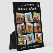 ペット記念ペットの損失9枚の写真ユニークキープサケドッグ フォトプラーク (側面)