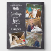 ペット記念ペットロス悔やみや弔慰記念Keepsake 4写真 フォトプラーク (正面)