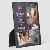 ペット記念ペットロス悔やみや弔慰記念Keepsake 4写真 フォトプラーク (側面)