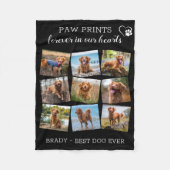 ペット記念ペットロス9枚の写真Remembrance Dog Fl フリースブランケット (正面)
