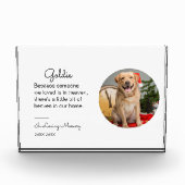 ペット記念ポートレートギフト猫ドッグロス悔やみや弔慰 フォトブロック (正面)