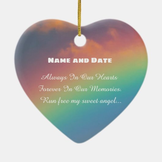 ペット記念レインボーオーナメント セラミックオーナメント (裏面)