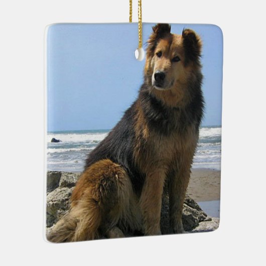 ペット記念レインボーブリッジオーナメントのメモリ内 セラミックオーナメント (右)