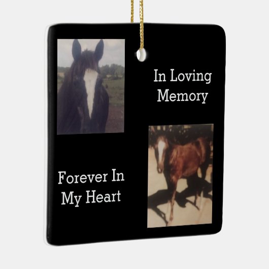 ペット記念二写真記念 セラミックオーナメント (右)