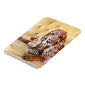 ペット記念写真のパーソナライズ マグネット (左側)