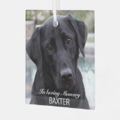 ペット記念写真の作成 ガラスオーナメント (正面左)