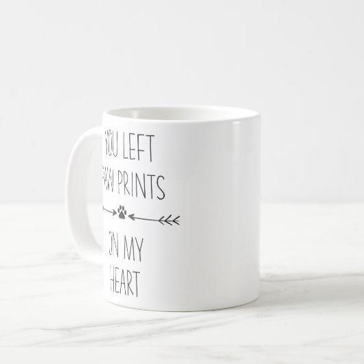 ペット記念写真をパーソナライズ コーヒーマグカップ (正面左)