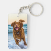 ペット記念写真ギフト悔やみや弔慰ペット損失記念碑 キーホルダー (裏面)