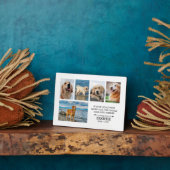 ペット記念写真コラージュパーソナライズされた フォトプラーク (側面)