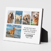 ペット記念写真コラージュパーソナライズされた フォトプラーク (側面)