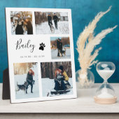 ペット記念写真コラージュポープリントのハート フォトプラーク (側面)