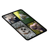 ペット記念写真コラージュ名と日付マグネット マグネット (右側)