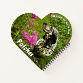 ペット記念写真テンプレートが私のハート ノートブック (裏面)