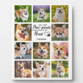 ペット記念写真パーソナライズされたコラージュ フォトプラーク (正面)