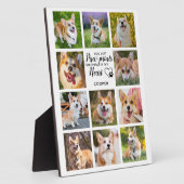 ペット記念写真パーソナライズされたコラージュ フォトプラーク (側面)