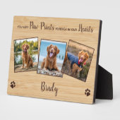 ペット記念写真パーソナライズされたコラージュ フォトプラーク (側面)