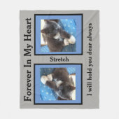 ペット記念写真フリースブランケット フリースブランケット (正面)