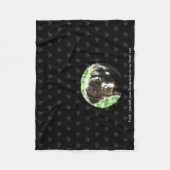 ペット記念写真フリース心地よい悲嘆ブランケット フリースブランケット (正面)