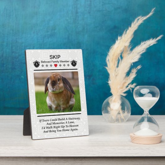 ペット記念写真プラークを作る フォトプラーク (側面)