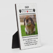 ペット記念写真プラークを作る フォトプラーク (側面)